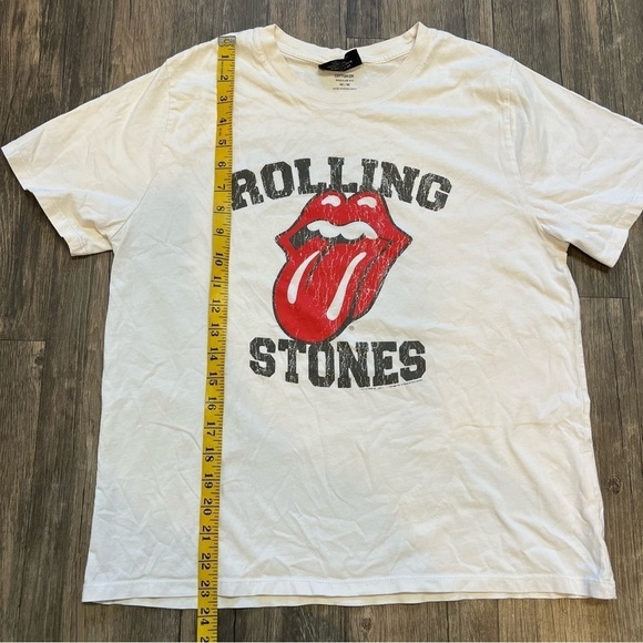 Women’s Cotton On White Short Sleeves Rolling Stones Graphic T- Shirt Size M - Picture 7 of 7